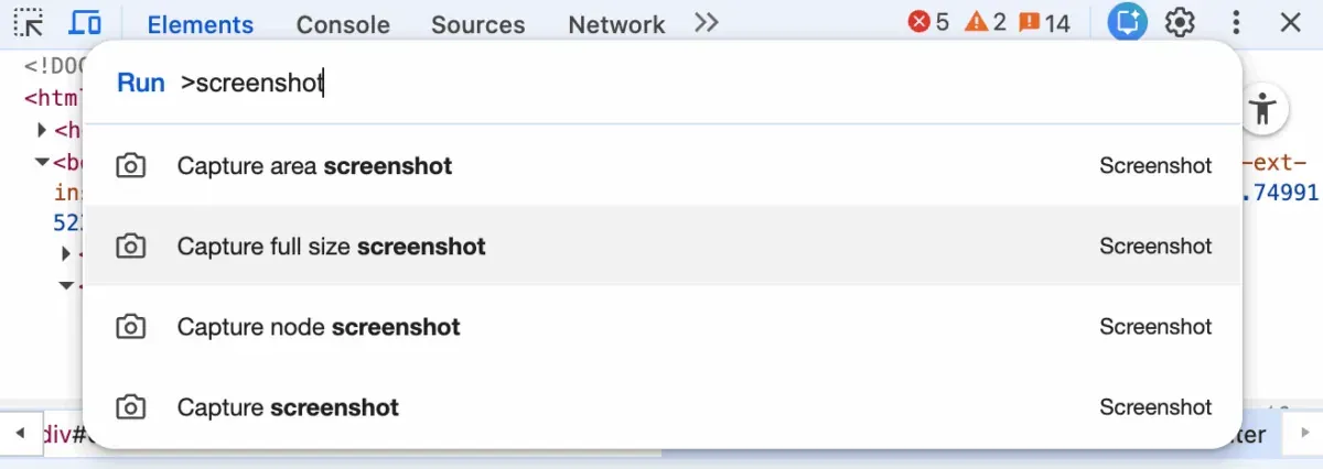 Capture full screenshot