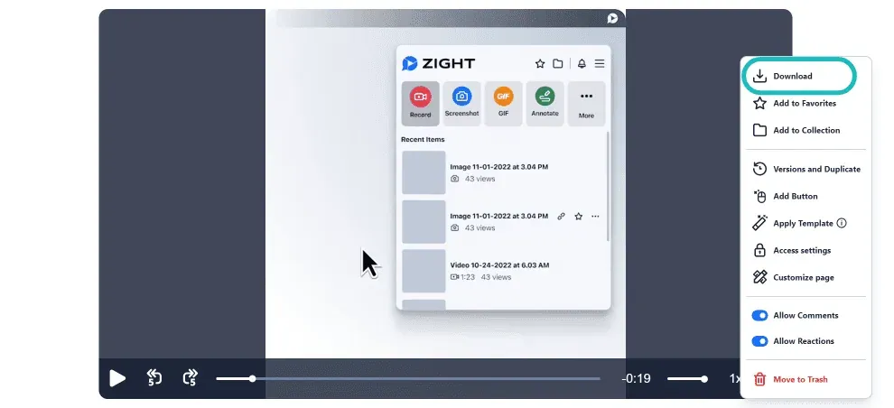 II. Upload your Zight Video to Google Drive