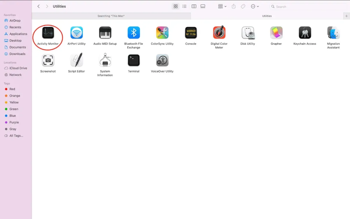 5. Use Activity Monitor