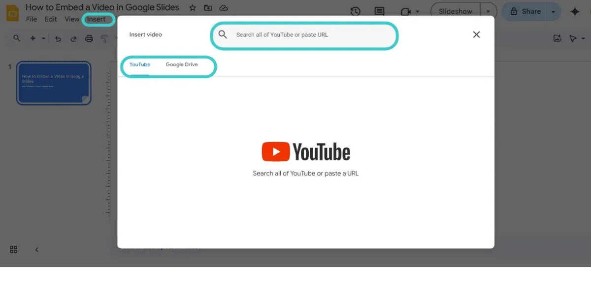 Different types of videos you can embed into your slides