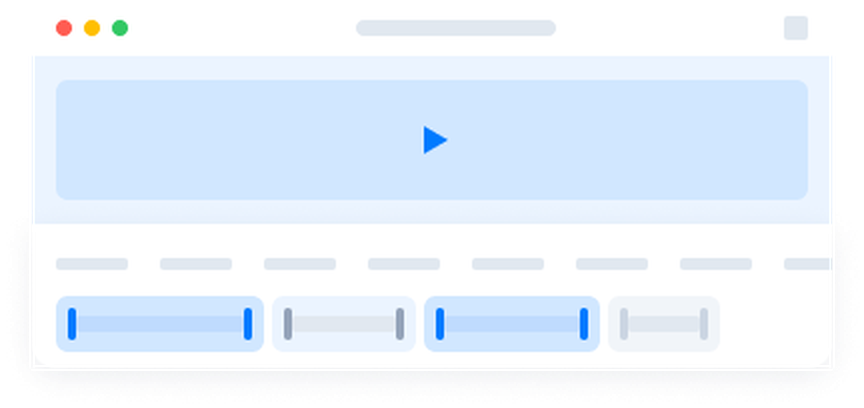 Video editing timeline preview