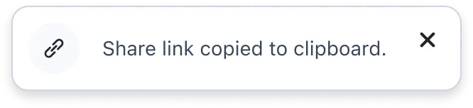 A Zight share link ready to copy