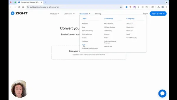 Access the Zight website