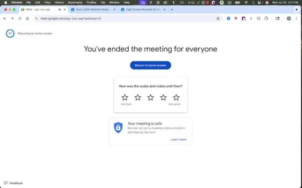 End the Meeting