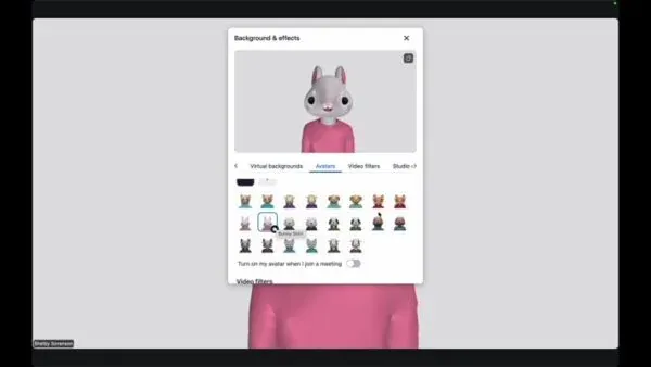 Select an Avatar
