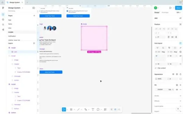 Converting a frame into a slot in Figma.