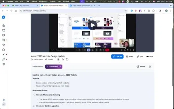 Accessing Meeting Notes
