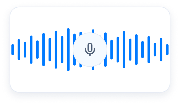 Audio waveform showing system audio and microphone recording