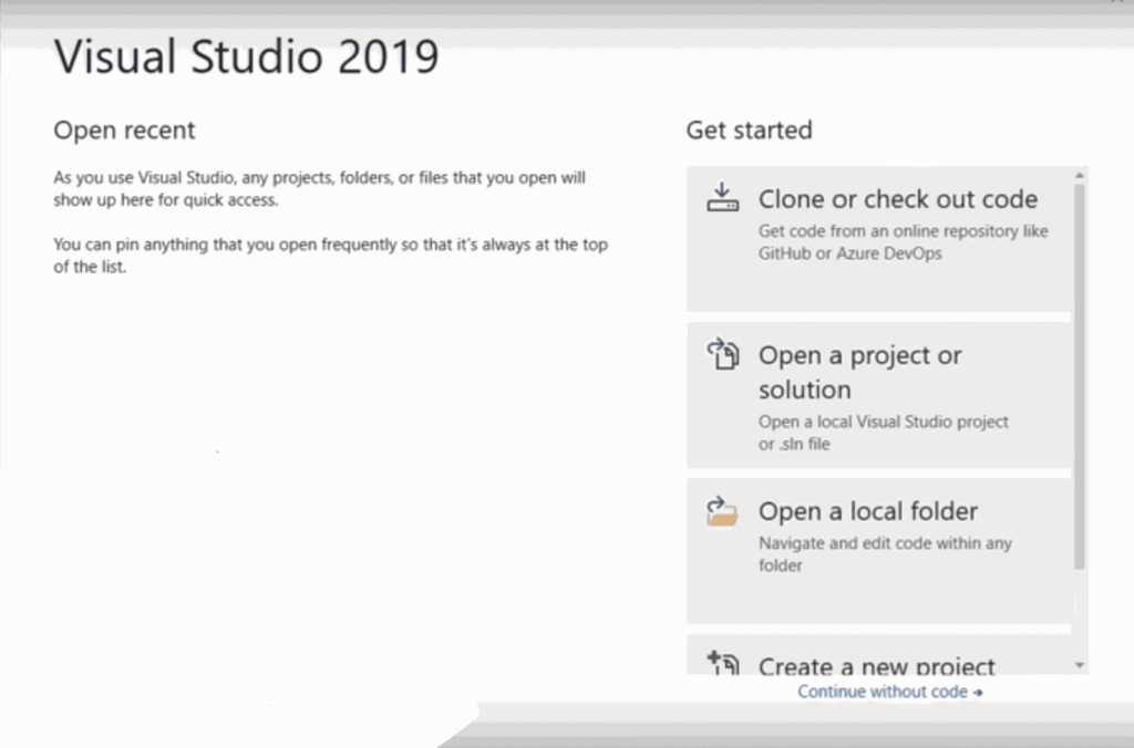 Getting started with Visual Studio