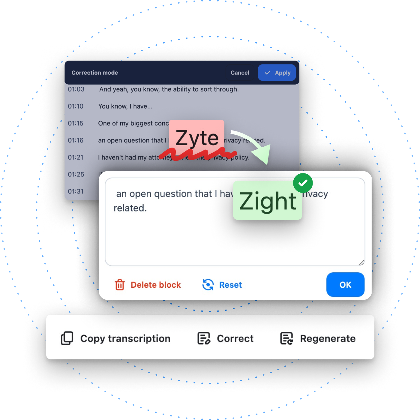 New Feature: Transcription Correction