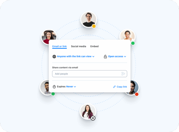 Share your links with your coworkers
