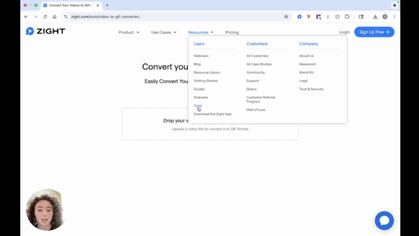 Access the Zight website