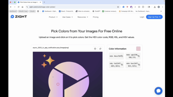 Change color selection