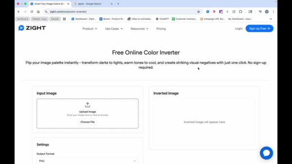 Navigate to the Input Image section and choose a file.