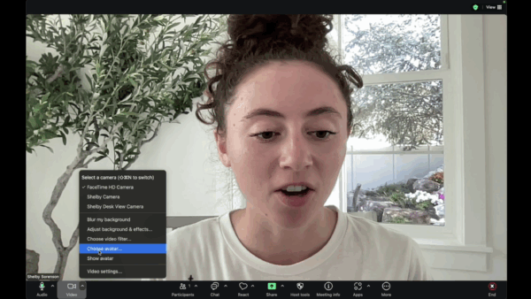Navigate to the video settings