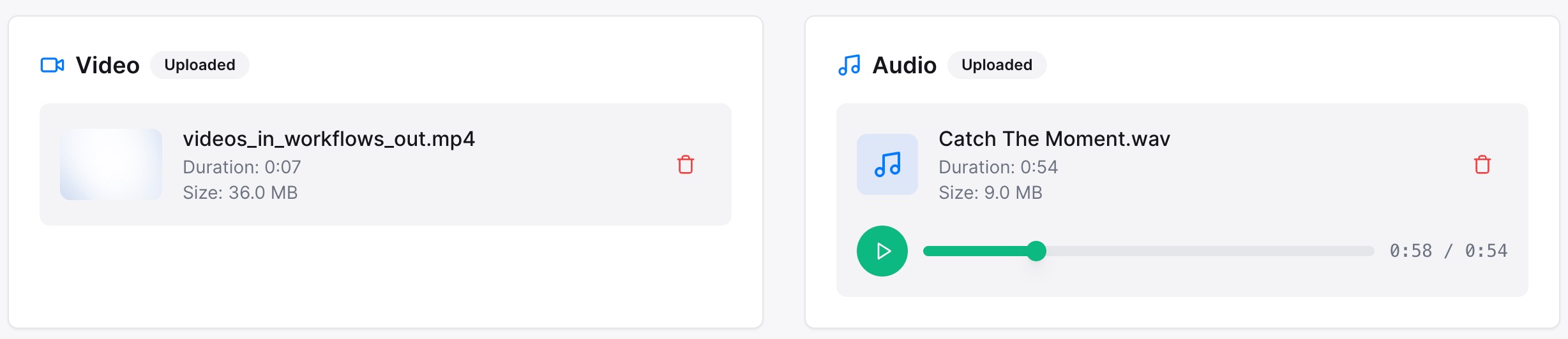 Add audio or music