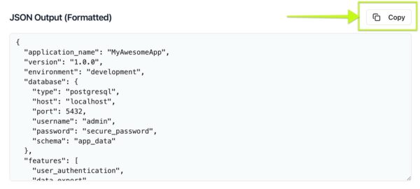 Download or copy JSON file
