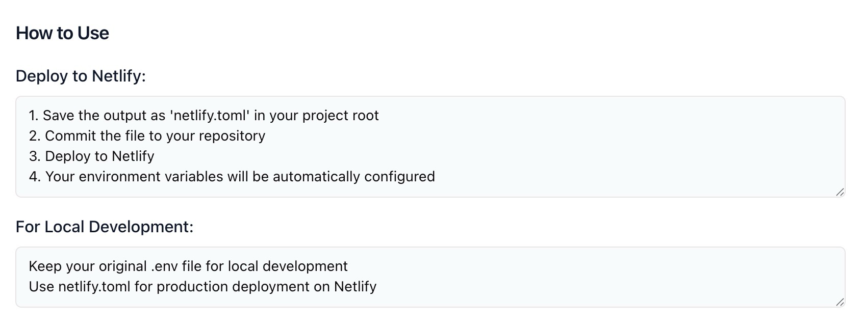How to deploy to netlify.