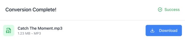 MP3 conversion complete.