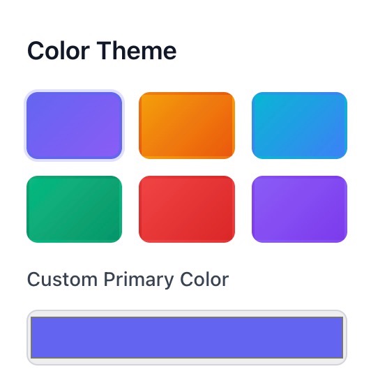 Color theme for music visualizer.