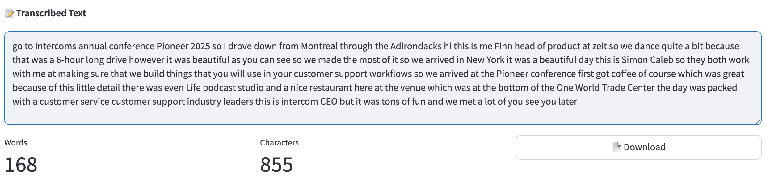 Transcribe video and audio to text transcription.