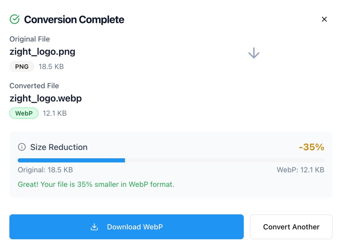 WebP Converter - Zight