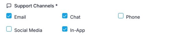 Customer support SOP generator support channel options