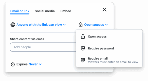 file sharing settings