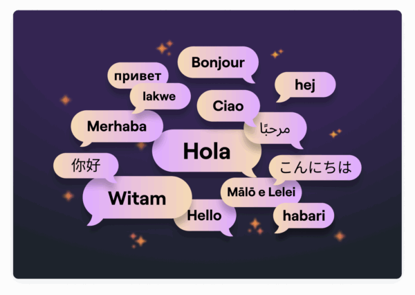 Multi-language support.
