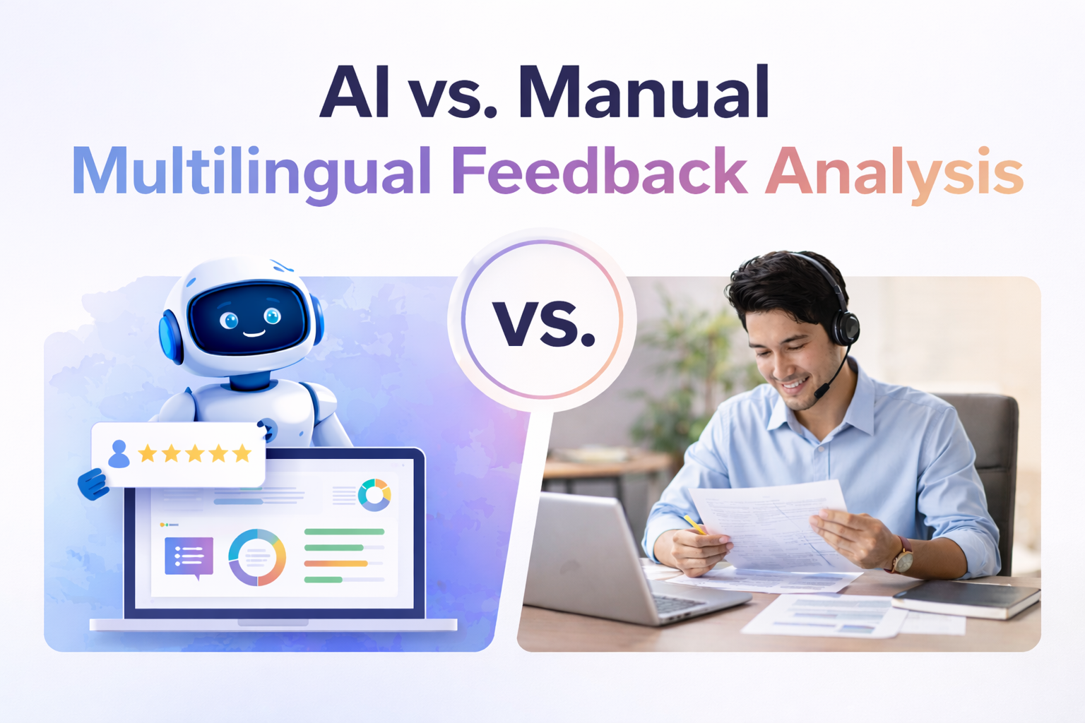 AI vs. Manual Multilingual Feedback Analysis